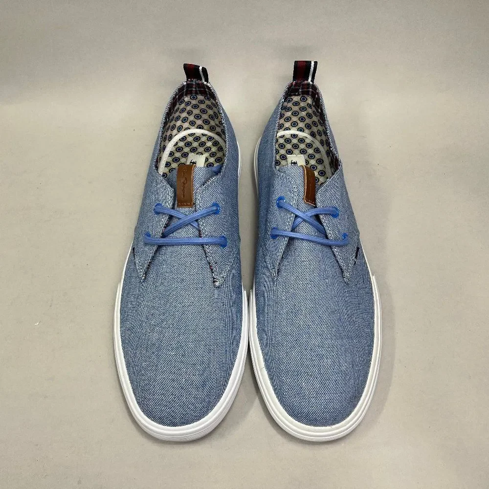 Ben Sherman Bristol Shoes Men's‎ Size 11.5 Blue Oxford Casual Lace Up Sneakers
